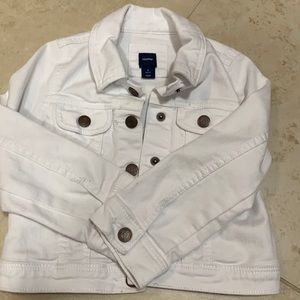 Gap white jean jacket - 3t